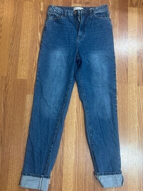 American Tall 30/37 High-Rise Straight Leg Women's Jeans in Dark Blue